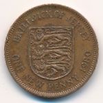 Джерси, 1 новый пенни (1980 г.)