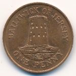 Jersey, 1 penny, 1986