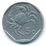 Malta, 5 cents, 1991
