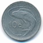 Мальта, 10 центов (1991–2005 г.)