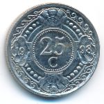 Антильские острова, 25 центов (1998 г.)