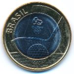 Бразилия, 1 реал (2014 г.)