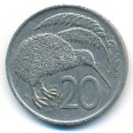 Новая Зеландия, 20 центов (1976 г.)