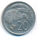 Новая Зеландия, 20 центов (1977 г.)