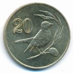 Cyprus, 20 cents, 1985–1988