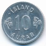 Iceland, 10 aurar, 1973