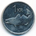 Iceland, 1 krona, 1999