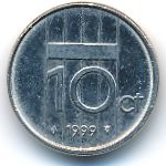 Нидерланды, 10 центов (1984–1999 г.)