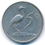 South Africa, 5 cents, 1965
