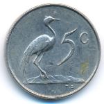 South Africa, 5 cents, 1965