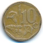 ЮАР, 10 центов (1996–2000 г.)