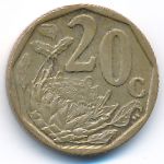 ЮАР, 20 центов (2009–2012 г.)