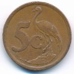 South Africa, 5 cents, 1997