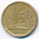 South Africa, 50 cents, 1993