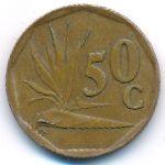 South Africa, 50 cents, 1992