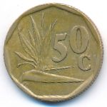 South Africa, 50 cents, 1992