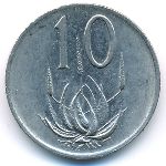 South Africa, 10 cents, 1974