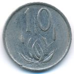 South Africa, 10 cents, 1984