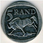 South Africa, 5 rand, 1996–2000