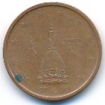 Italy, 2 euro cent, 2002