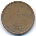 Italy, 2 euro cent, 2002