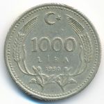 Турция, 1000 лир (1990 г.)