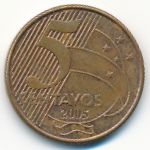 Brazil, 5 centavos, 2005
