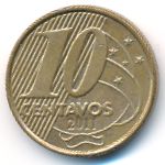 Brazil, 10 centavos, 2011