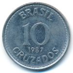 Бразилия, 10 крузадо (1987–1988 г.)