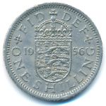 Великобритания, 1 шиллинг (1956 г.)