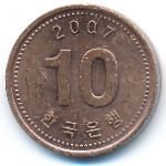 Южная Корея, 10 вон (2007 г.)