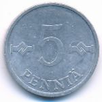 Finland, 5 pennia, 1979