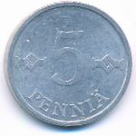 Finland, 5 pennia, 1983