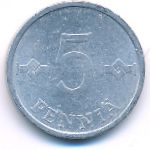 Finland, 5 pennia, 1983