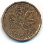 Канада, 1 цент (1987 г.)