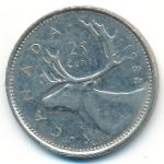 Canada, 25 cents, 1988