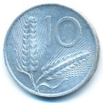 Italy, 10 lire, 1952