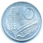 Italy, 10 lire, 1968