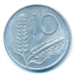 Italy, 10 lire, 1969