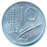 Italy, 10 lire, 1973