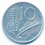 Italy, 10 lire, 1975