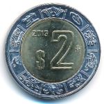 Мексика, 2 песо (2013 г.)