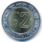 Мексика, 2 песо (2013 г.)