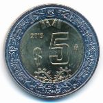 Mexico, 5 pesos, 2013