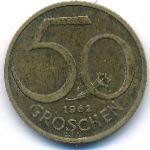 Austria, 50 groschen, 1962