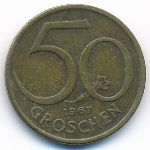 Austria, 50 groschen, 1967