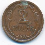 Венгрия, 2 филлера (1938 г.)
