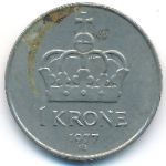 Норвегия, 1 крона (1977 г.)
