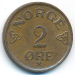 Norway, 2 ore, 1952–1957
