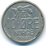 Норвегия, 10 эре (1960 г.)